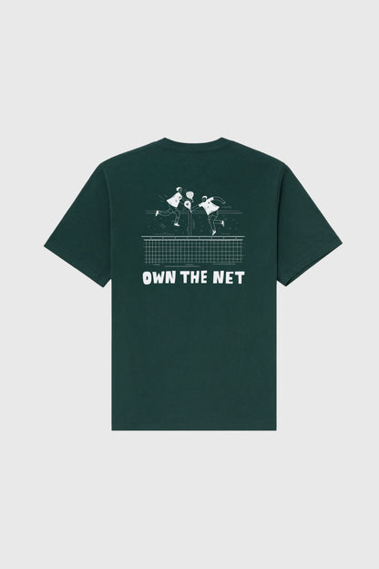 Own the Net Tee - Bottle Green